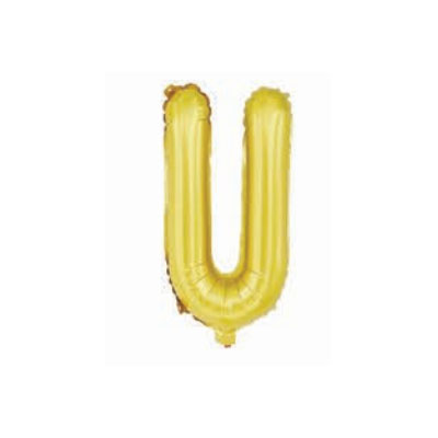 Letter And Number Series-Letter and number foil balloon AmericanSmallLetterU