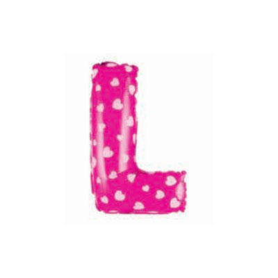 Letter And Number Series-Letter and number foil balloon CardioidSmallLetterL