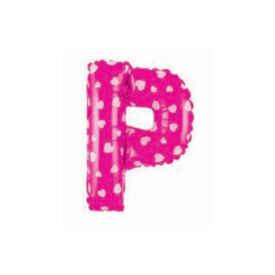 Letter And Number Series-Letter and number foil balloon CardioidSmallLetterP