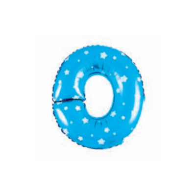 Letter And Number Series-Letter and number foil balloon StarSmallLetterO