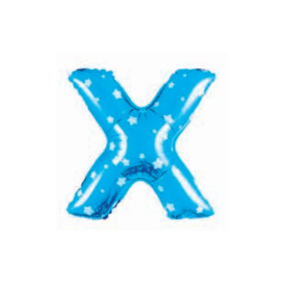 Letter And Number Series-Letter and number foil balloon StarSmallLetterx
