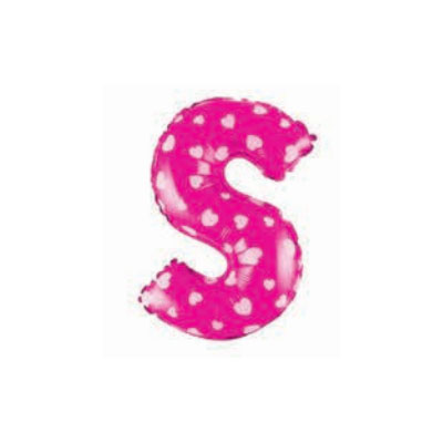 Letter And Number Series-Letter and number foil balloon CardioidSmallLetterS