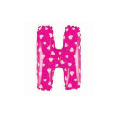 Letter And Number Series-Letter and number foil balloon CardioidSmallLetterH