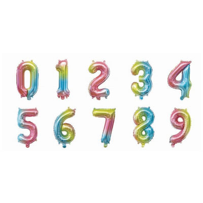 Letter And Number Series-Letter and number foil balloon 16 inchverticalgradientnumber