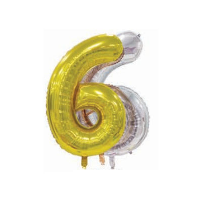 Letter And Number Series-Letter and number foil balloon USversionlargenumber6