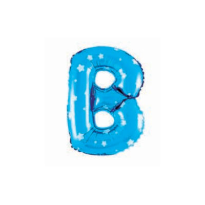 Letter And Number Series-Letter and number foil balloon StarSmallLetterB