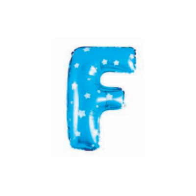 Letter And Number Series-Letter and number foil balloon StarSmallLetterF