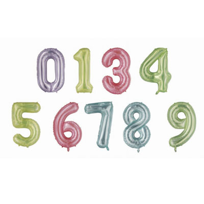 Letter And Number Series-Letter and number foil balloon Candynumber