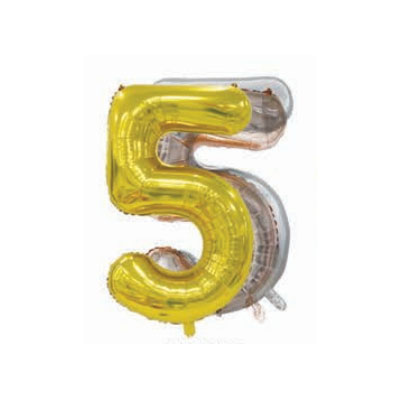 Letter And Number Series-Letter and number foil balloon USversionlargenumber5