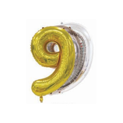 Letter And Number Series-Letter and number foil balloon USversionlargenumber9
