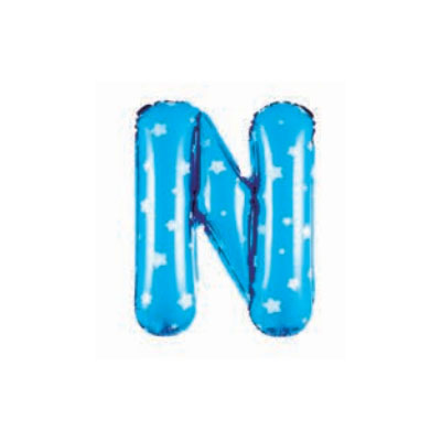 Letter And Number Series-Letter and number foil balloon StarSmallLetterN