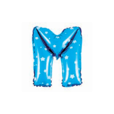 Letter And Number Series-Letter and number foil balloon StarSmallLetterM