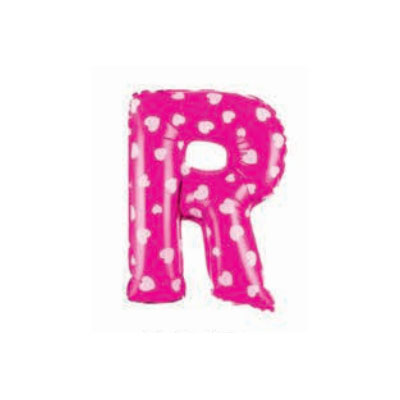 Letter And Number Series-Letter and number foil balloon CardioidSmallLetterR