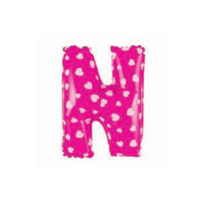 Letter And Number Series-Letter and number foil balloon CardioidSmallLetterN