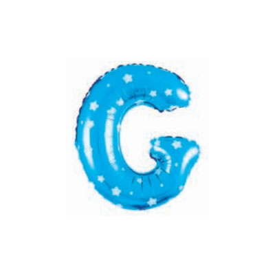 Letter And Number Series-Letter and number foil balloon StarSmallLetterG
