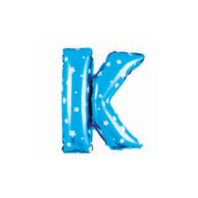 Letter And Number Series-Letter and number foil balloon StarSmallLetterK