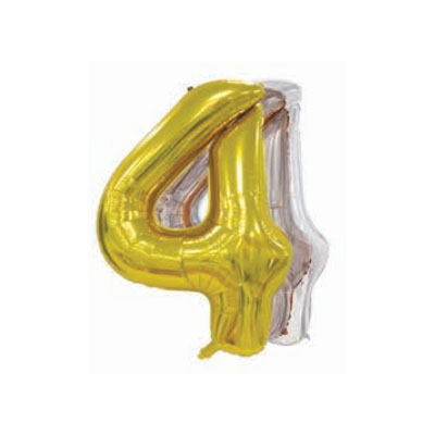 Letter And Number Series-Letter and number foil balloon USversionlargenumber4  fiol balloon