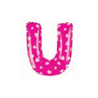 Letter And Number Series-Letter and number foil balloon CardioidSmallLetterU